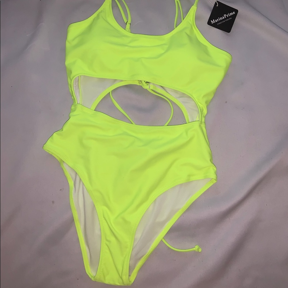 Lime & Red OnePiece - Picture 2 of 6